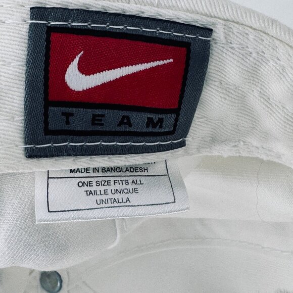 Vintage 1990's Nike Rose Bowl Washington Huskies Adjustable Cap Hat White Cotton - Picture 8 of 9